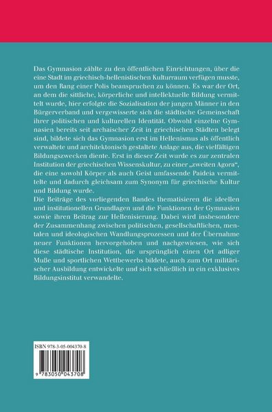 Produktbild: Das hellenistische Gymnasion