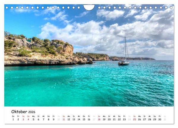 Produktbild: Wildes und romantisches Mallorca (Wandkalender 2026 DIN A4 quer), CALVENDO Monatskalender