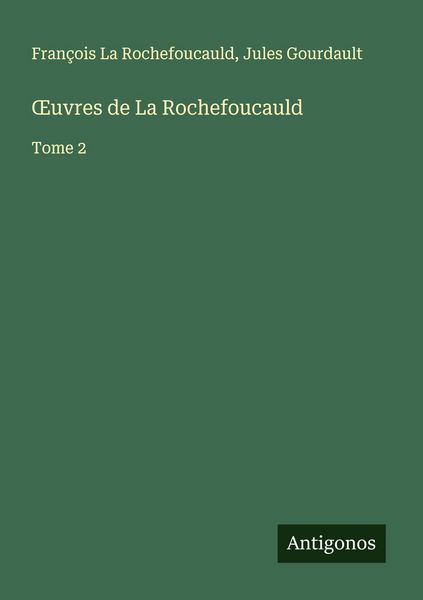 Produktbild: &iquest;uvres de La Rochefoucauld