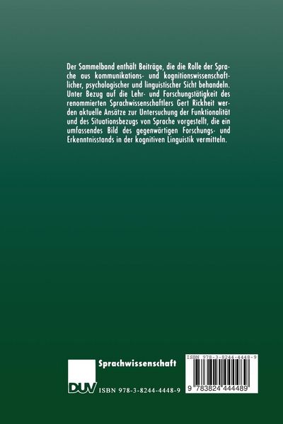 Produktbild: Sprache, Sinn und Situation