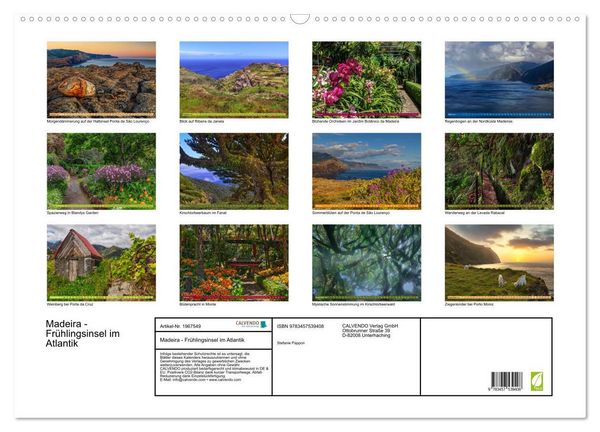 Produktbild: Madeira - Fr&uuml;hlingsinsel im Atlantik (Wandkalender 2026 DIN A2 quer), CALVENDO Monatskalender