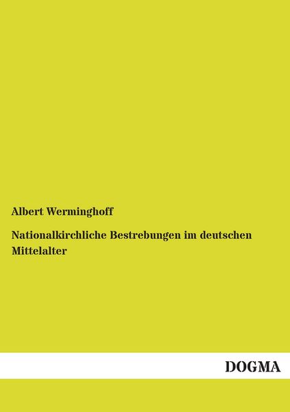 Produktbild: Nationalkirchliche Bestrebungen im deutschen Mittelalter