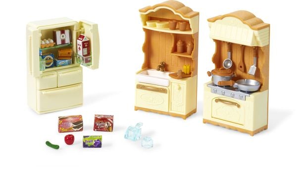 Produktbild: Sylvanian Families 5341 - Landhaus K&uuml;che mit K&uuml;hlschrank