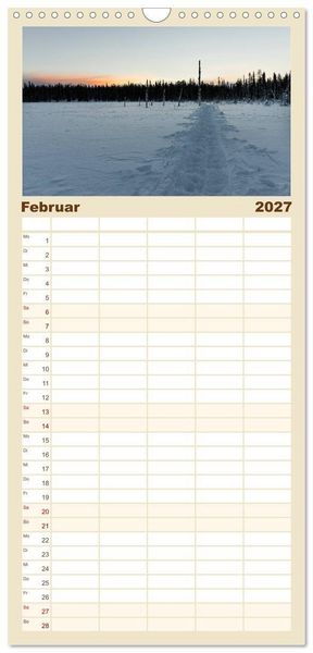 Produktbild: Familienplaner 2027 - Heimat der Samen mit 5 Spalten (Wandkalender, 21 x 45 cm) CALVENDO