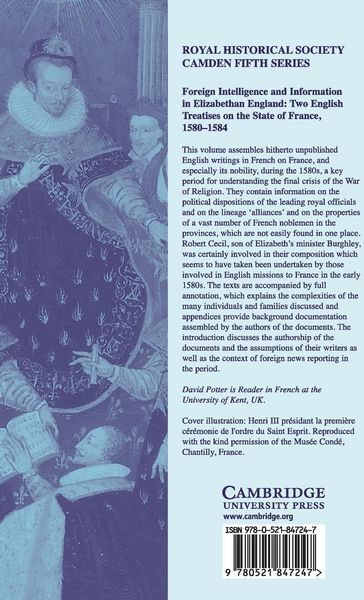Produktbild: Foreign Intelligence and Information in Elizabethan England