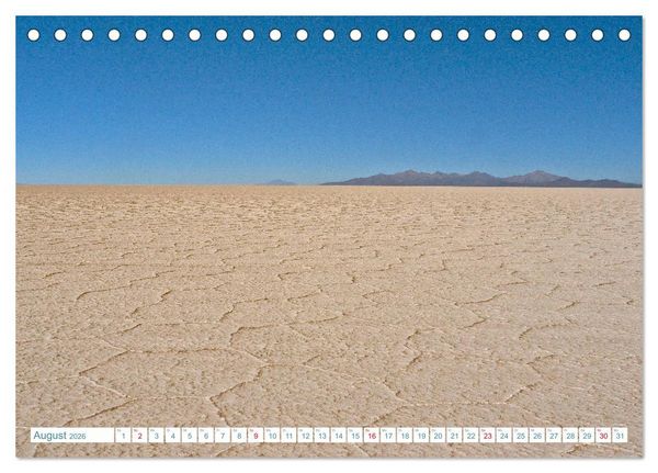 Produktbild: Bolivien - Land und Leute (Tischkalender 2026 DIN A5 quer), CALVENDO Monatskalender