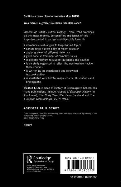 Produktbild: Aspects of British Political History 1815-1914