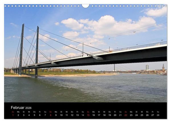 Produktbild: Von Ufer zu Ufer, Wege &uuml;ber den Rhein in D&uuml;sseldorf (Wandkalender 2026 DIN A3 quer), CALVENDO Monatskalender