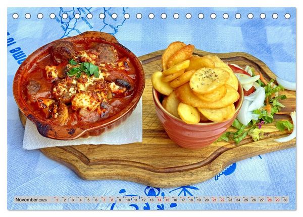 Produktbild: Griechisch Lecker (Tischkalender 2026 DIN A5 quer), CALVENDO Monatskalender