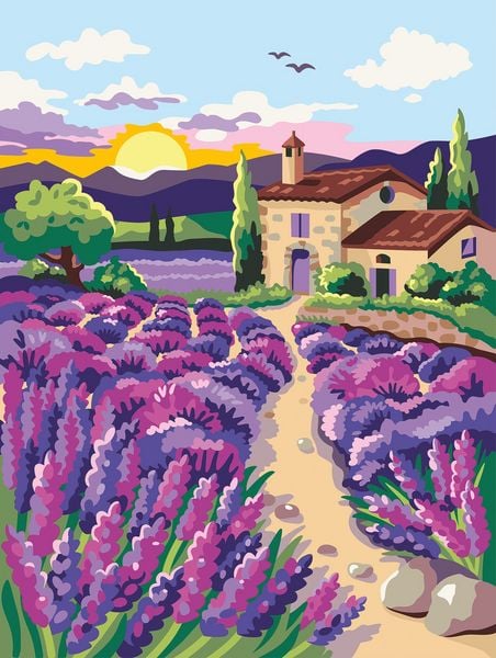 CreArt Canvas Leinwand - Lavendel in der Provence
