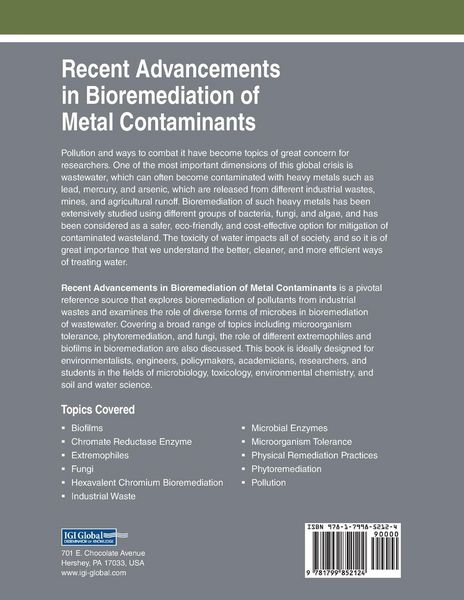 Produktbild: Recent Advancements in Bioremediation of Metal Contaminants