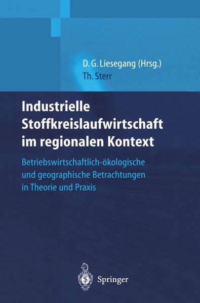 Produktbild: Industrielle Stoffkreislaufwirtschaft im regionalen Kontext