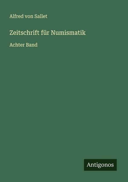 Produktbild: Zeitschrift f&uuml;r Numismatik