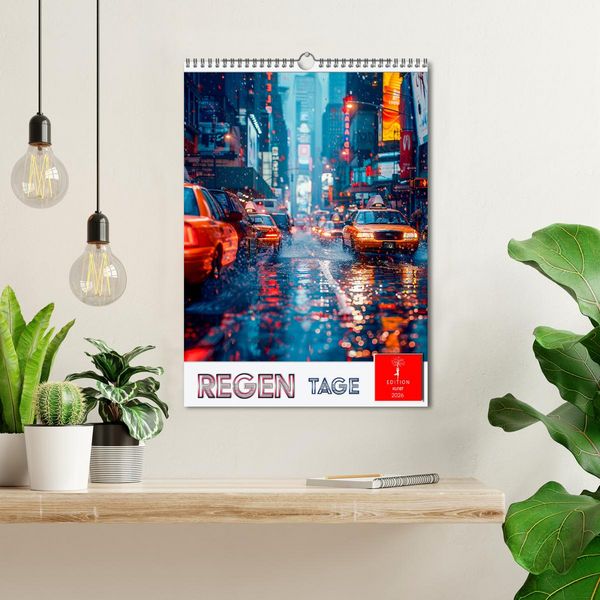 Produktbild: Regen Tage (Wandkalender 2026 DIN A3 hoch), CALVENDO Monatskalender