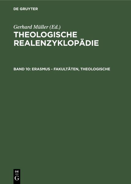 Produktbild: Erasmus - Fakult&auml;ten, Theologische