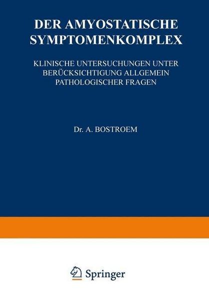 Produktbild: Der Amyostatische Symptomenkomplex