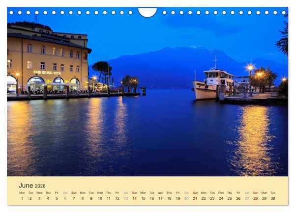 Produktbild: Riva del Garda - the pearl of Lake Garda (Wall Calendar 2026 DIN A4 landscape), CALVENDO 12 Month Wall Calendar