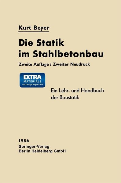 Produktbild: Die Statik im Stahlbetonbau