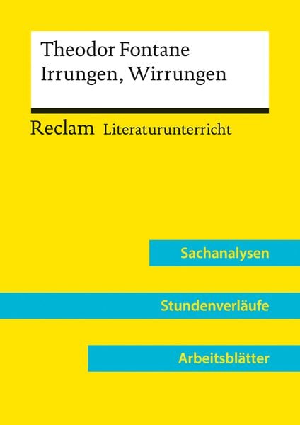 Produktbild: Theodor Fontane: Irrungen, Wirrungen (Lehrerband)