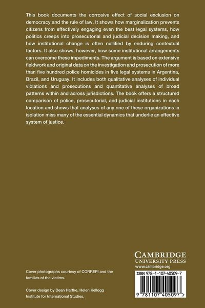 Produktbild: The Judicial Response to Police Killings in Latin America