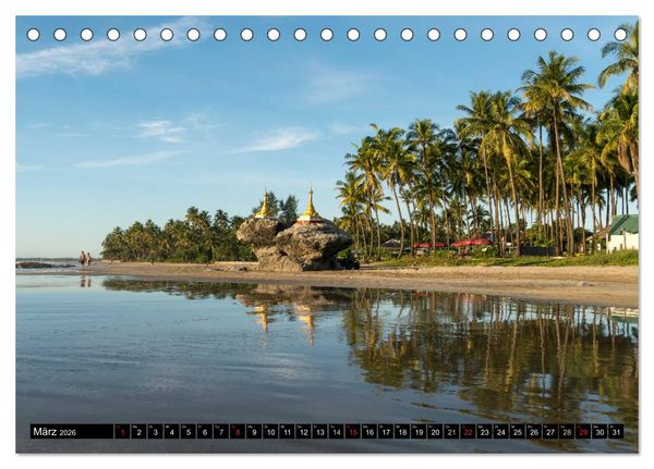 Produktbild: Myanmar - Burma (Tischkalender 2026 DIN A5 quer), CALVENDO Monatskalender