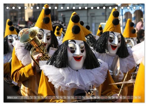 Produktbild: Basels Fasnacht (Tischkalender 2026 DIN A5 quer), CALVENDO Monatskalender