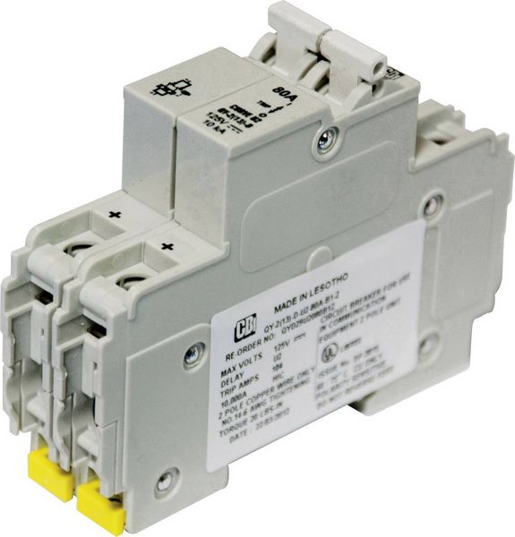 Produktbild: CBI Electric QYD28U2080B0Z Leitungsschutzschalter Passend f&uuml;r (Sicherungen) Photovoltaik-Sicherung 80 A 80 V/DC 1 St.