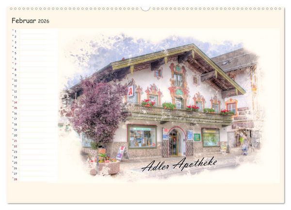 Produktbild: Ruhpolding mein sch&ouml;nes Dorf (Wandkalender 2026 DIN A2 quer), CALVENDO Monatskalender