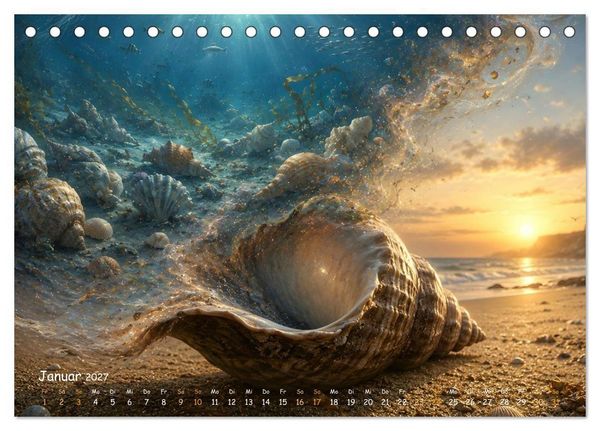 Produktbild: Wenn die Zeit so schnell vergeht,.... dann kommen Erinnerungen und W&uuml;nsche. (Tischkalender 2027 DIN A5 quer), CALVENDO Monatskalender