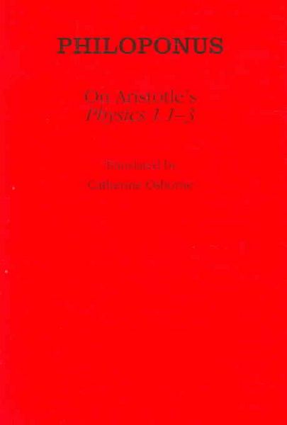 Produktbild: Philoponus: On Aristotle's "Physics 1.1-3"