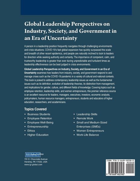 Produktbild: Global Leadership Perspectives on Industry, Society, and Government in an Era of Uncertainty