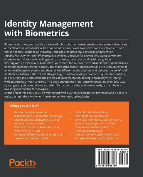 Produktbild: Identity Management with Biometrics
