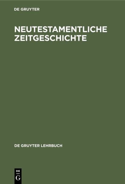 Produktbild: Neutestamentliche Zeitgeschichte