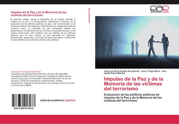 Produktbild: Impulso de la Paz y de la Memoria de las v&iacute;ctimas del terrorismo