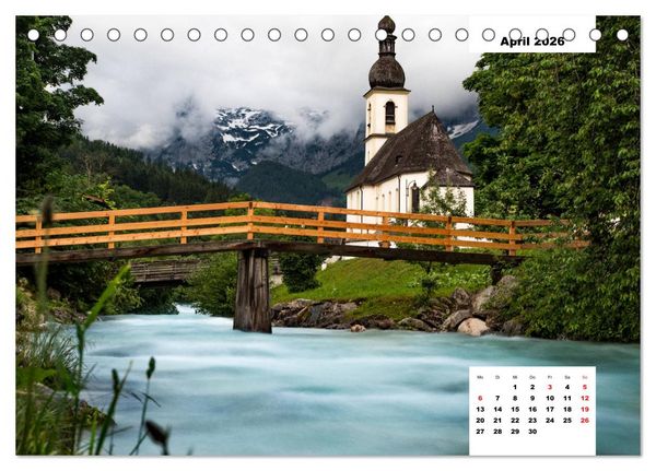 Produktbild: Faszination Ostalpen - von Berchtesgaden bis Slowenien (Tischkalender 2026 DIN A5 quer), CALVENDO Monatskalender
