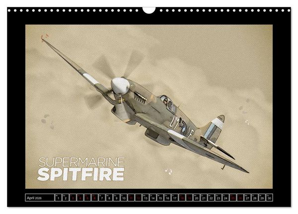 Produktbild: Aero Action Art - Luftfahrt Kunst (Wandkalender 2026 DIN A3 quer), CALVENDO Monatskalender