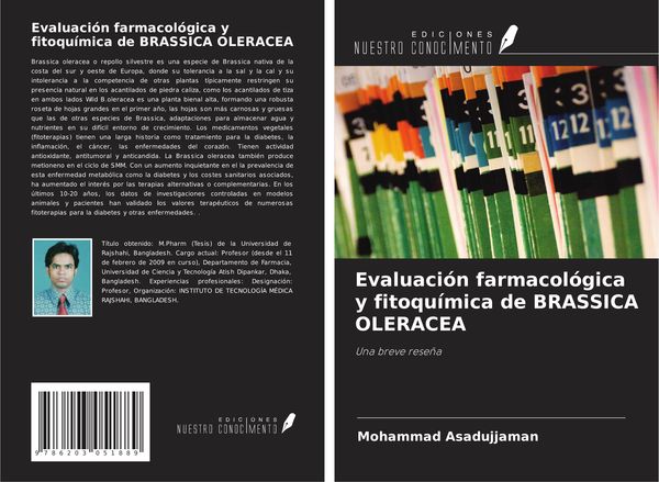 Produktbild: Evaluaci&oacute;n farmacol&oacute;gica y fitoqu&iacute;mica de BRASSICA OLERACEA