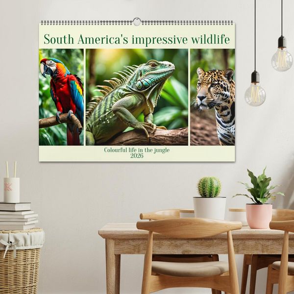 Produktbild: South America's impressive wildlife (Wall Calendar 2026 DIN A2 landscape), CALVENDO 12 Month Wall Calendar