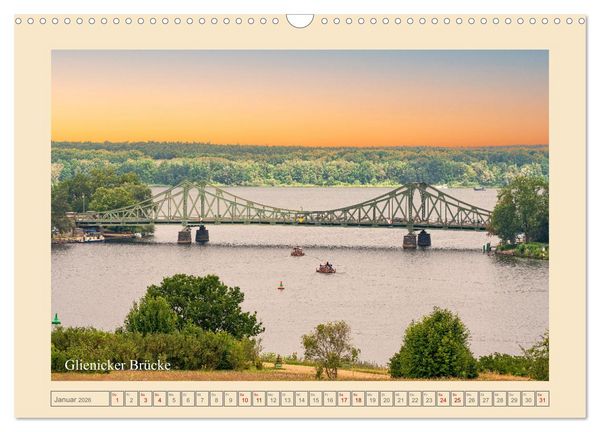 Produktbild: Potsdam - Schl&ouml;sser, Parks und der Alte Fritz (Wandkalender 2026 DIN A3 quer), CALVENDO Monatskalender