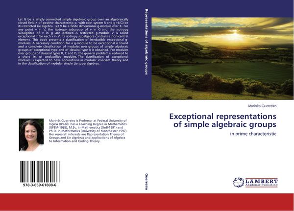 Produktbild: Exceptional representations of simple algebraic groups