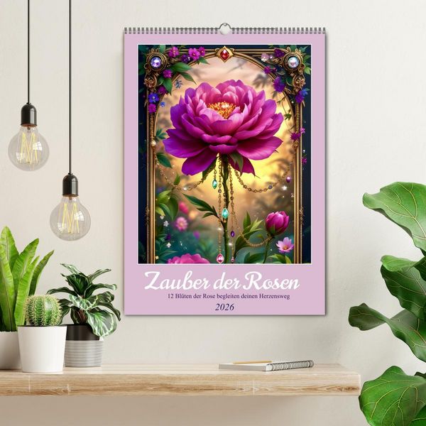 Produktbild: Zauber der Rosen (Wandkalender 2026 DIN A2 hoch), CALVENDO Monatskalender