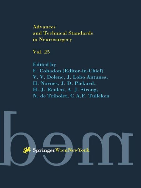 Produktbild: Advances and Technical Standards in Neurosurgery