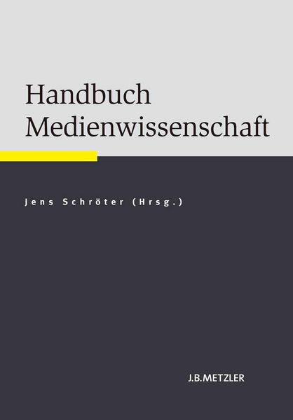 Produktbild: Handbuch Medienwissenschaft
