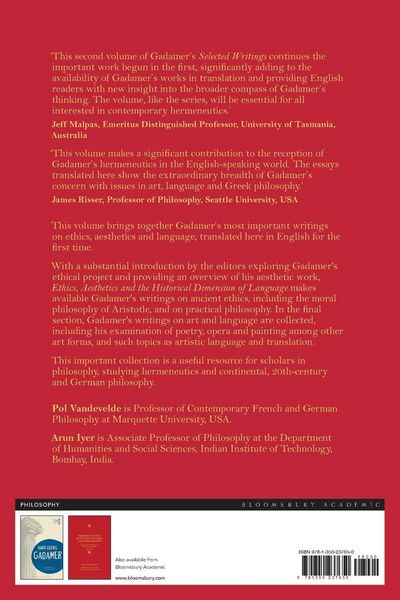 Produktbild: Ethics, Aesthetics and the Historical Dimension of Language