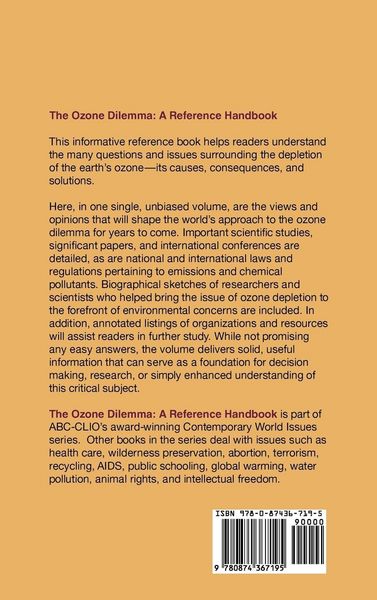 Produktbild: The Ozone Dilemma