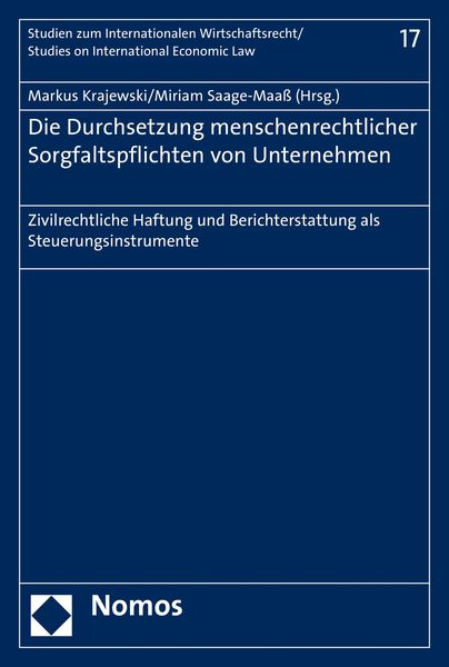 Produktbild: Die Durchsetzung menschenrechtlicher Sorgfaltspflichten von Unternehmen