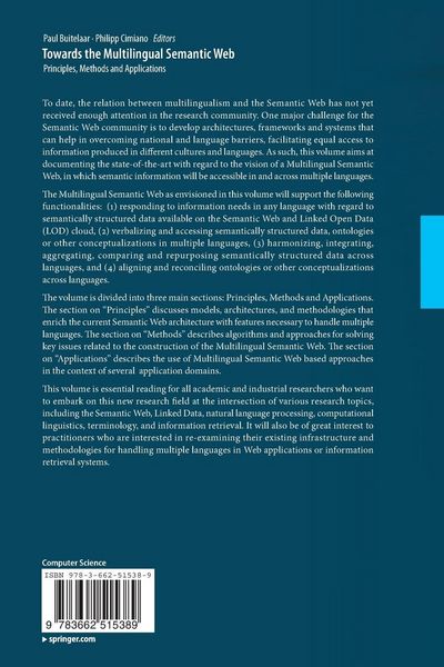 Produktbild: Towards the Multilingual Semantic Web