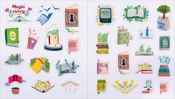 Produktbild: A Book Lover's Sticker Book