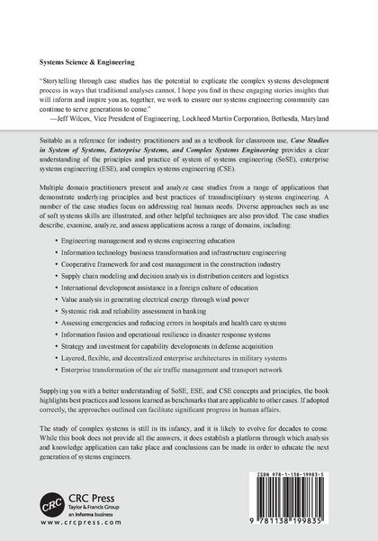 Produktbild: Case Studies in System of Systems, Enterprise Systems, and Complex Systems Engineering