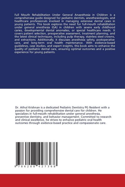 Produktbild: Full Mouth Rehabilitation Under General Anaesthesia in Children